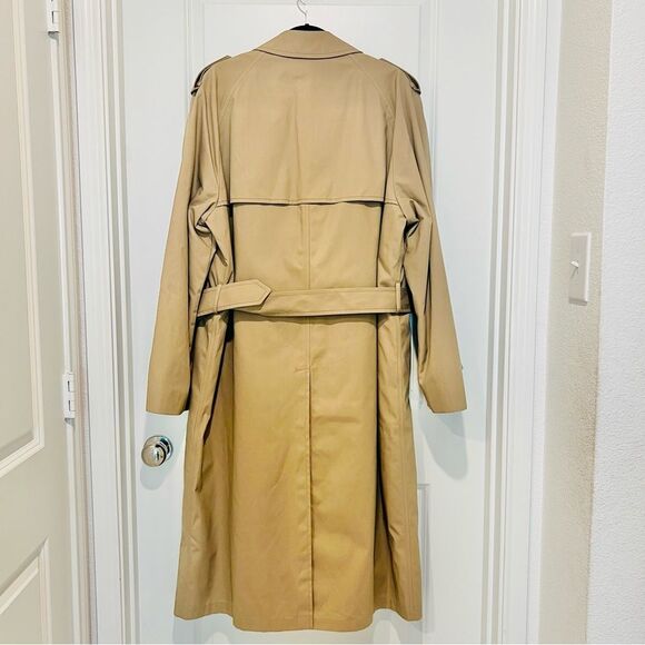 Vintage London Fog Men's Tan Trench Coat Insulated Lining Included Sz. 42 Long - Picture 7 of 12